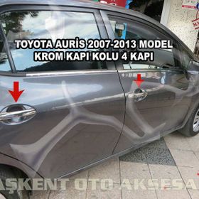 Toyota Auris 2007 2013 Paslanmaz Çelik 4 Kapı Krom Kapı Kolu