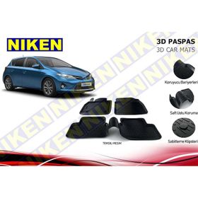 Toyota Auris 2013 Model 3D Havuzlu Paspas
