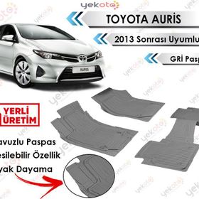 Toyota Auris 2013 Sonrası Gri Havuzlu Paspas