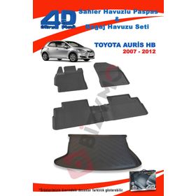 Toyota Auris 2015-2016 4D Havuzlu Oto Paspas
