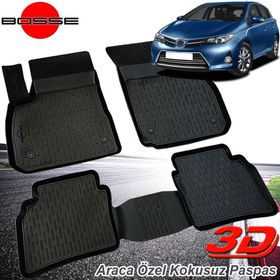 Toyota Auris 2015 3D Havuzlu Paspas