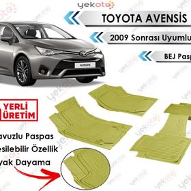 Toyota Avensis 2009 Sonrası Bej Havuzlu Paspas