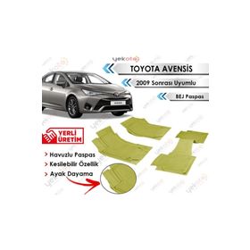 Toyota Avensis 2009 Sonrası Bej Havuzlu Paspas