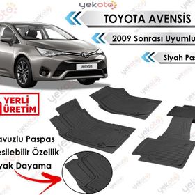 Toyota Avensis 2009 Sonrası Siyah Havuzlu Paspas