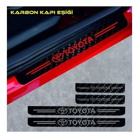 Toyota Avensis 4 Adet Karbon Kapı Eşiği Sticker
