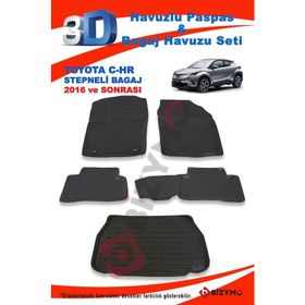 Toyota C-Hr Stepneli 2016 ve Sonrası Paspas ve Bagaj Havuzu