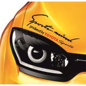 Toyota Carina Sports Mind Far Üstü Oto Sticker