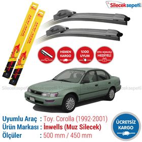 Toyota Corolla 1992-2001 Muz Silecek Takımı