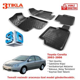 Toyota Corolla 2002-2006 3D Havuzlu Paspas