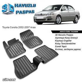 Toyota Corolla 2002-2007 3D Havuzlu Paspas