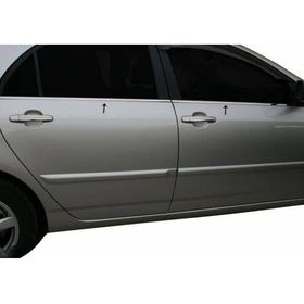 Toyota Corolla 2002-2007 Paslanmaz Çelik 4 Parça Krom Cam Çıtası
