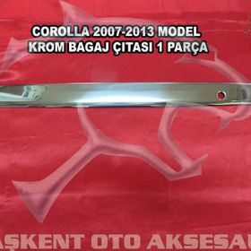Toyota Corolla 2007-2010 Paslanmaz Çelik Krom Bagaj Çıtası