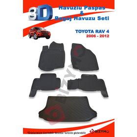 Toyota Corolla 2007 2012 3D Bagaj Paspası ve Bagaj Havuzu