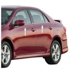 TOYOTA COROLLA 2007-2013 4 Parça Krom Cam Çıtası