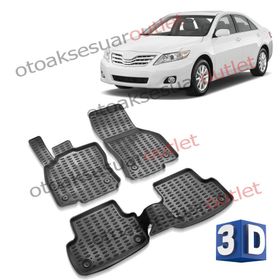 Toyota Corolla 2007-2013 Siyah 3D Havuzlu Paspas