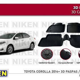 Toyota Corolla 2010 3D Havuzlu Paspas