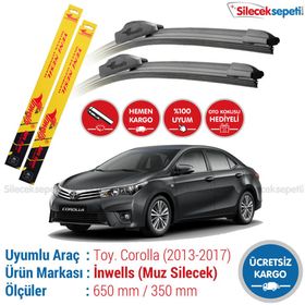 Toyota Corolla 2013-2017 Muz Silecek Takımı