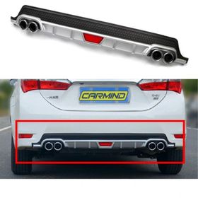 Toyota Corolla 2013 - 2018 Egzoz Görünümlü Gri Difüzör