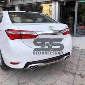 Toyota Corolla 2013 - 2018 Egzoz Görünümlü Gri Difüzör