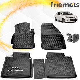 Toyota Corolla 2013-2018 Siyah 3D Havuzlu Paspas