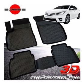 Toyota Corolla 2013-2024 Eva Mat Siyah Akıllı Oto Paspas Takımı