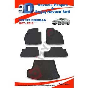 Toyota Corolla 2013 Sonrası Paspas Ve Bagaj Havuzu