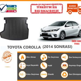 Toyota Corolla 2014 2018 Halı Bagaj Havuzu