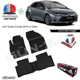 Toyota Corolla 2019 SDN 4D 2019 üstü Kauçuk Havuzlu Paspas