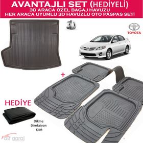 Toyota Corolla 3D Universal Havuzlu Paspas