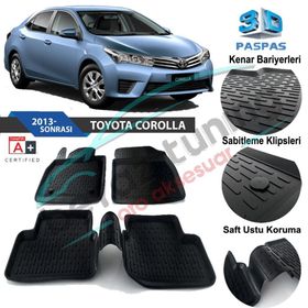 Toyota Corolla 3D Universal Havuzlu Paspas