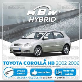 Toyota Corolla HB RBW Hybrid 2002-2006 Silecek Takımı