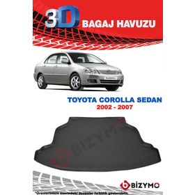 Toyota Corolla Sedan 2002-2007 3d Bagaj Havuzu