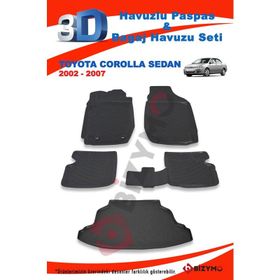 Toyota Corolla Sedan 2002-2007 Paspas ve Bagaj Havuzu