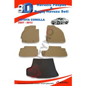 Toyota Corolla Sedan 2007-2013 Bej Paspas ve Bagaj Havuzu