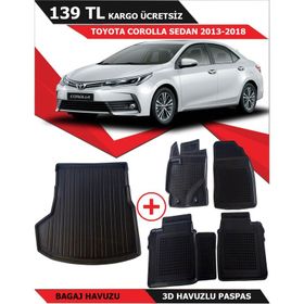 Toyota Corolla Sedan 2013-2018 Bagaj Havuzu