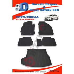 Toyota Corolla Sedan 2013-2018 Paspas ve Bagaj Havuzu