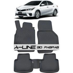 Toyota Corolla Sedan 2013-2018 Siyah Havuzlu Paspas