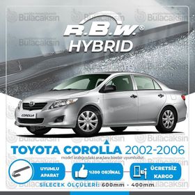 Toyota Corolla Sedan RBW Hybrid 2002-2006 Silecek Takımı