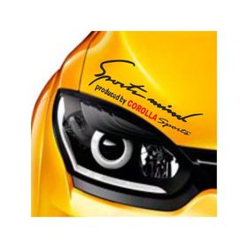 Toyota Corolla Sports Mind Far Üstü Oto Sticker