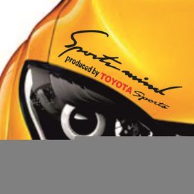 Toyota Corolla Sports Mind Far Üstü Oto Sticker