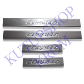 Toyota Corolla TK 2013 Üzeri Krom Kapı Eşiği