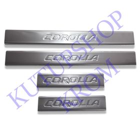Toyota Corolla TK 2013 Üzeri Krom Kapı Eşiği