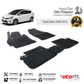 Toyota Verso 2009 Araca Özel Paspas