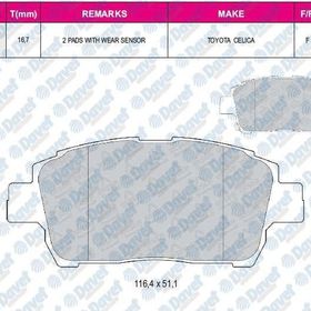 Toyota Yaris 06/11 Ön Disk Fren Balatası