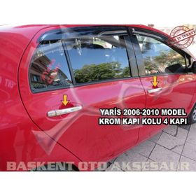 Toyota Yaris 2006 2010 Paslanmaz Çelik 4 Kapı Krom Kapı Kolu