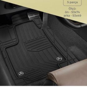 ToyotaAvensis 2004 2008 Havuzlu Kauçuk Paspas Takımı