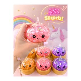 TOYTOPIA Unicorn Simli Glitter Çin Mantısı Dumpling Squishy