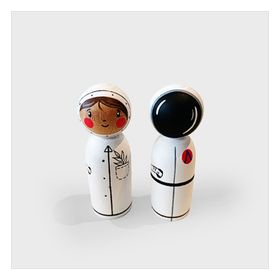 Toytoy Ahşap 2'li Astronot Seti