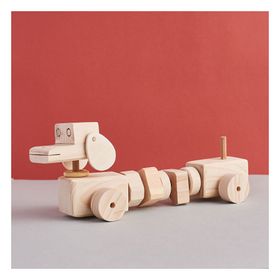 Toytoy Ahşap Geometrik Parçalı Demonte Köpek
