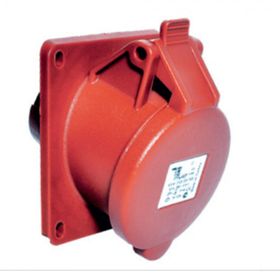 TP ELECTRİC 8693151305081 CEE 5X16A IP44 Yaylı Kapaklı Eğik Makine Prizi